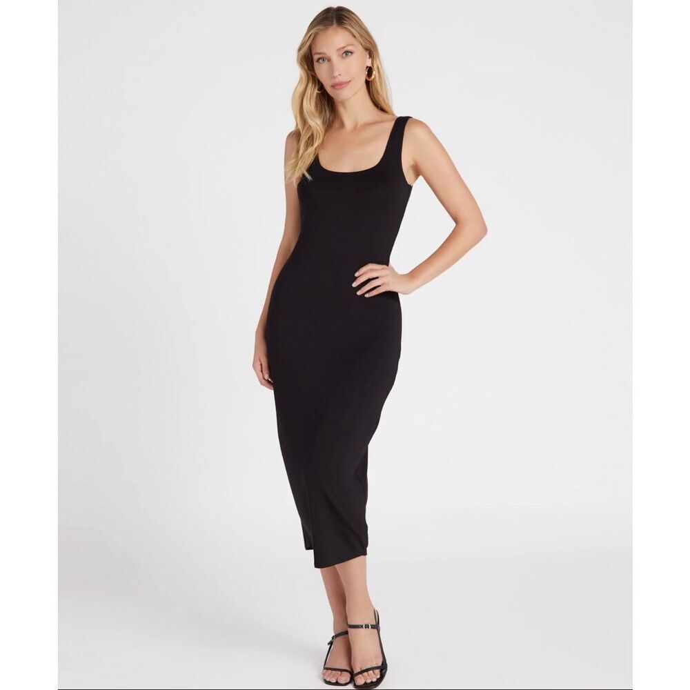 Ribbed knit tank dress